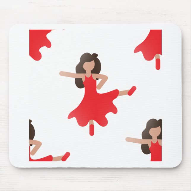 dancer emoji mouse pad (Front)
