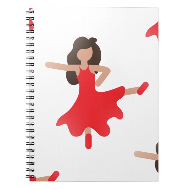 dancer emoji notebook (Front)