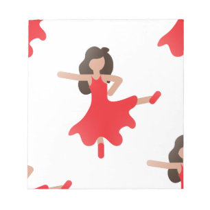 dancer emoji notepad