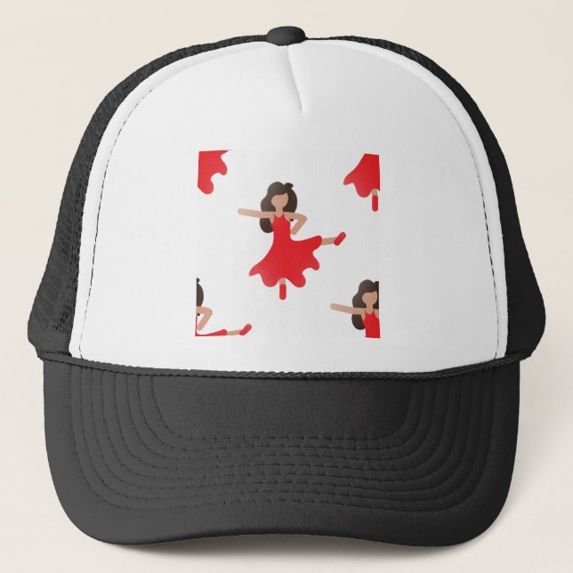 dancer emoji trucker hat (Front)