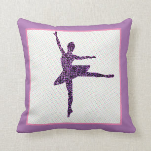 Dancer Faux Sparkle Tiny Dot Throw Pillow