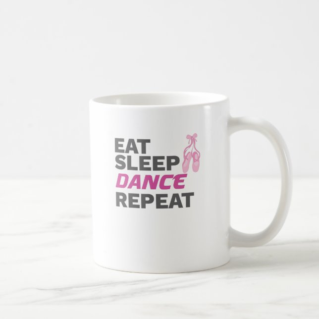 Dancer for Dancing Teacher Eat Sleep Dance Repeat Coffee Mug (Right)