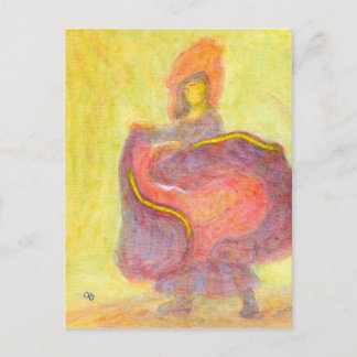 Dancer in Chinese Costume, Postcard