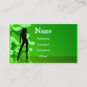 Dancer In Green Business Card