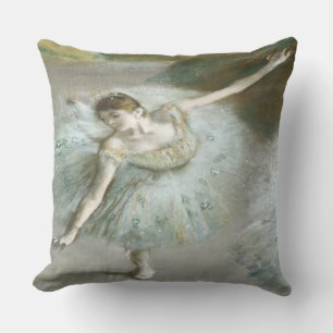 Dancer in Green by Edgar Degas  Cushion