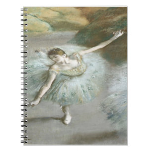 Dancer in Green by Edgar Degas  Notebook