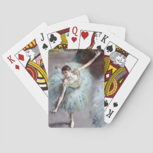 Dancer in Green by Edgar Degas Playing Cards