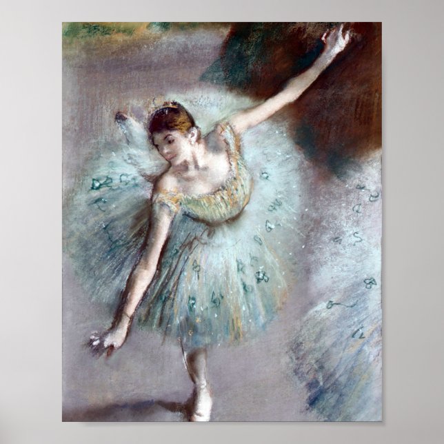 Dancer in Green by Edgar Degas Poster (Front)