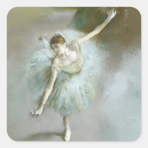 Dancer in Green Degas, Art  Square Sticker