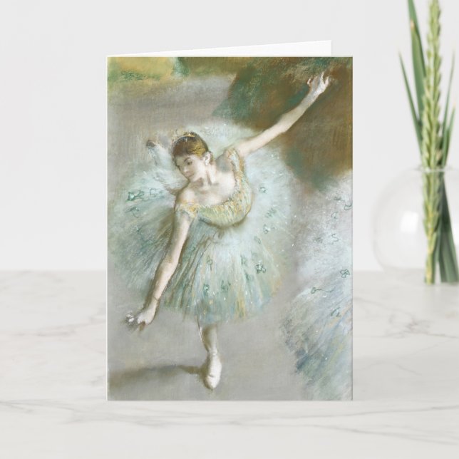 Dancer in Green | Edgar Degas Card (Front)