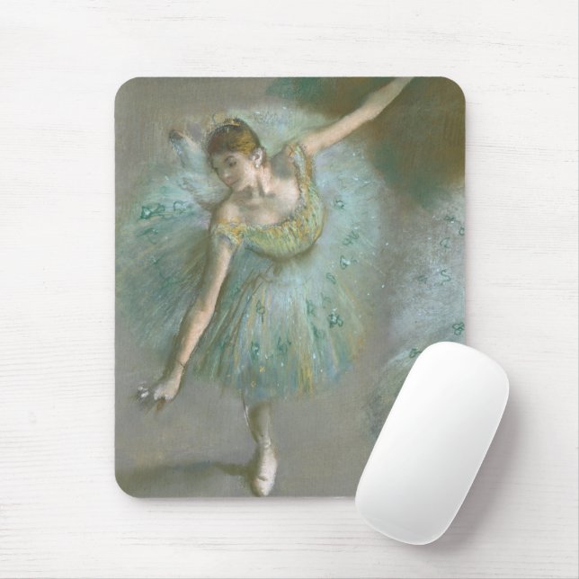 Dancer in Green Edgar Degas Mouse Pad (With Mouse)
