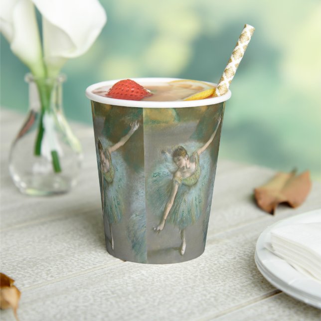 Dancer in Green Edgar Degas Paper Cups (Insitu)