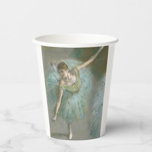 Dancer in Green Edgar Degas Paper Cups (Front)