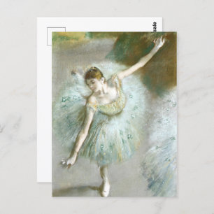Dancer in Green, Edgar Degas Postcard