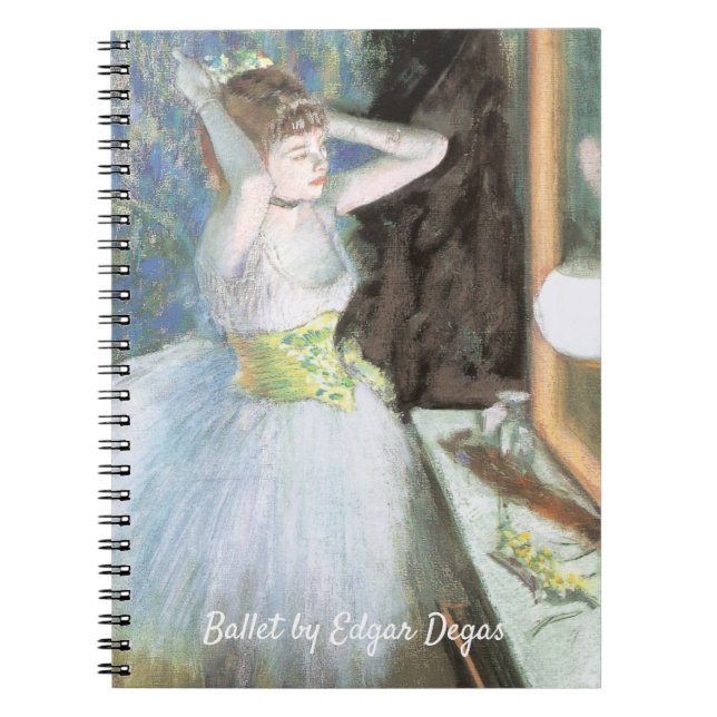 Dancer in Her Dressing Room by Edgar Degas Notebook (Front)