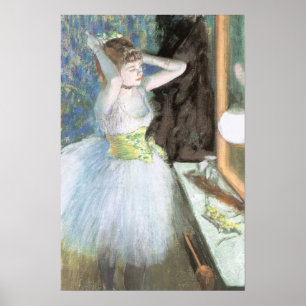 Dancer in Her Dressing Room by Edgar Degas Poster