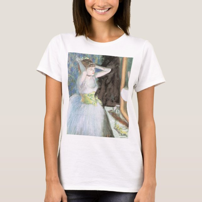 Dancer in Her Dressing Room by Edgar Degas T-Shirt (Front)