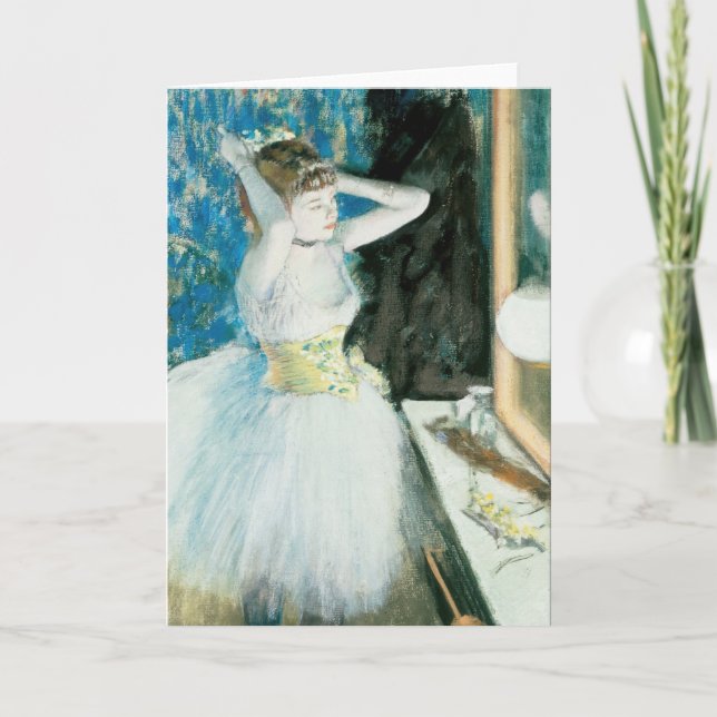 Dancer in Her Dressing Room | Edgar Degas Card (Front)