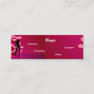 Dancer In Pink Mini Business Card