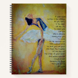 Dancer & inspirational poetry notebook