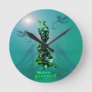 Dancer *Jinx* Round Clock