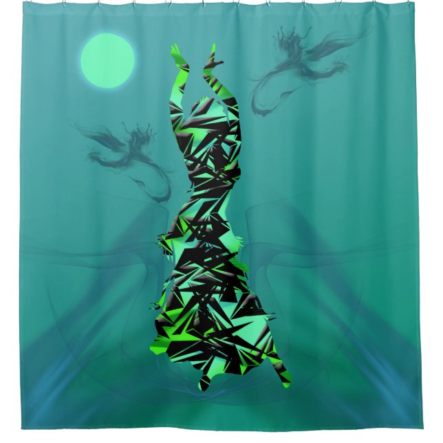 Dancer *Jinx* Shower Curtain (Front)