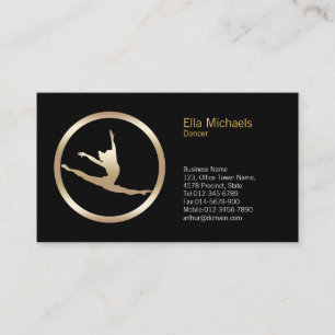 Dancer Leap Icon Choreographer Business Card