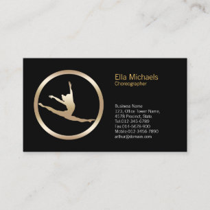 Dancer Leap Icon Dancer Business Card