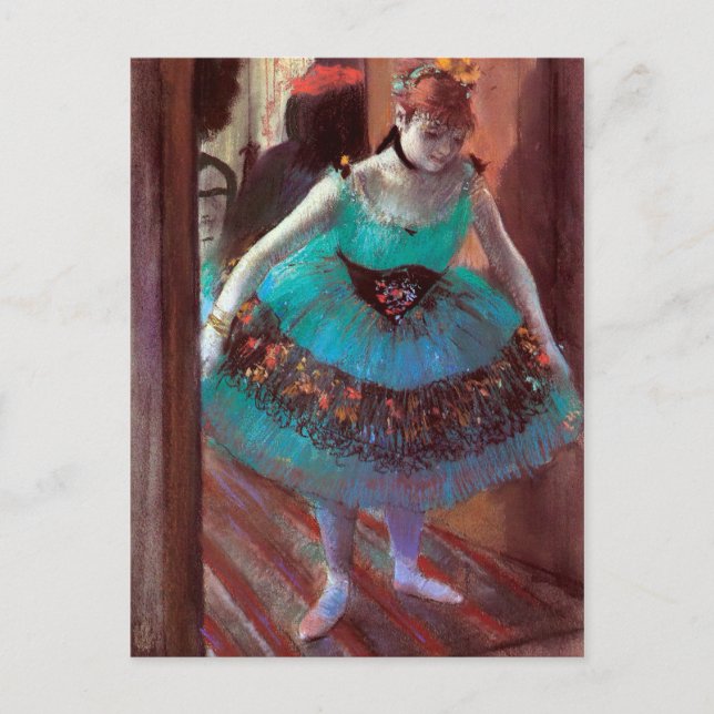 Dancer Leaving Her Dressing Room by Degas Postcard (Front)
