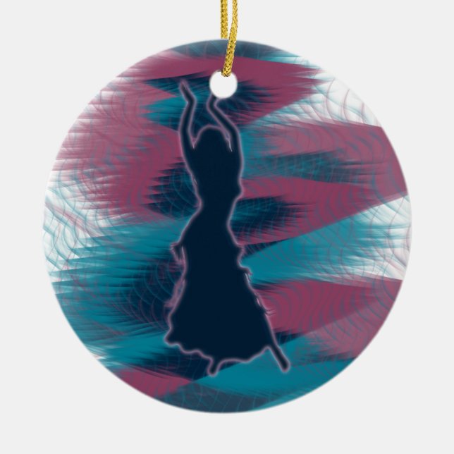 Dancer *Mako* Ceramic Tree Decoration (Front)