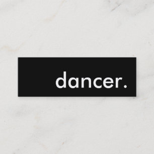 dancer. mini business card
