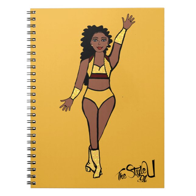 Dancer Notebook Gold / Cherry (Front)