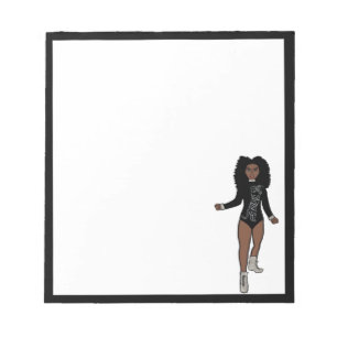 Dancer Notepad Black / Silver A