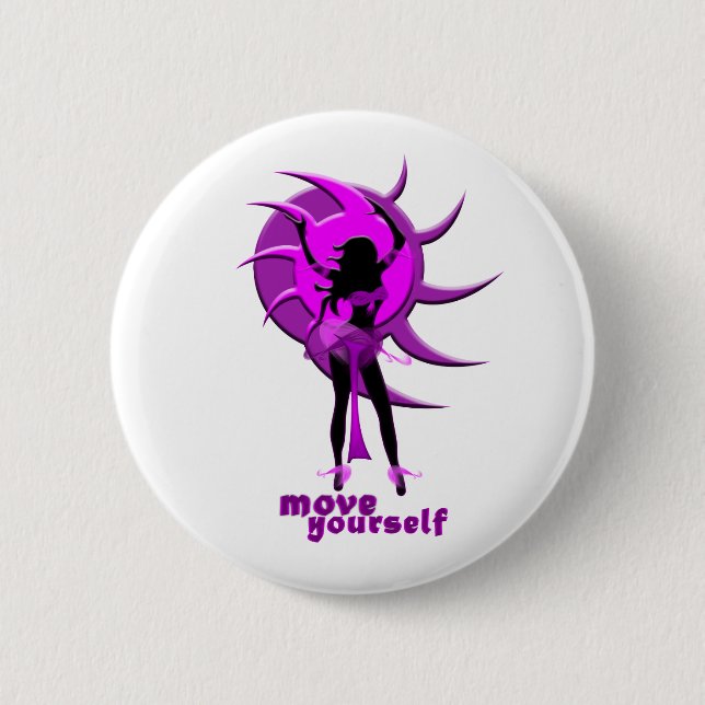 Dancer *Onca* 6 Cm Round Badge (Front)
