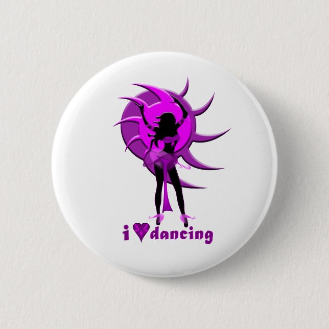 Dancer *Onca* 6 Cm Round Badge (Front)