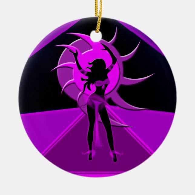 Dancer *Onca* Ceramic Tree Decoration (Front)