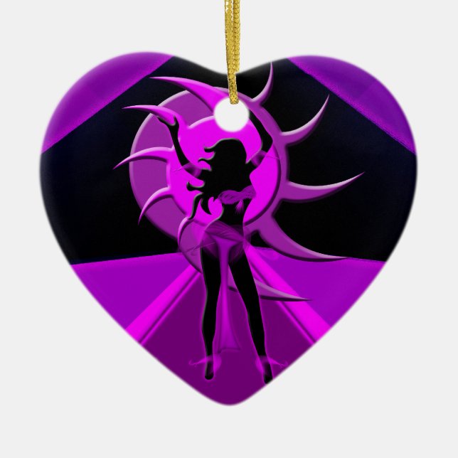 Dancer *Onca* Ceramic Tree Decoration (Front)