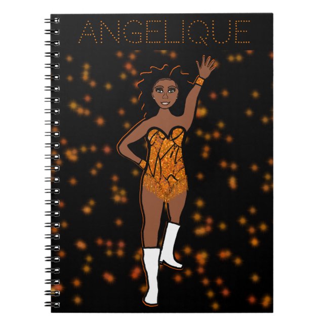 Dancer Orange Fringe Notebook #1 (Front)