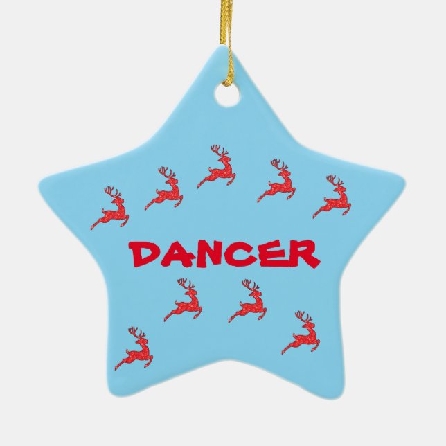 DANCER- ORNAMENT in colours (Back)