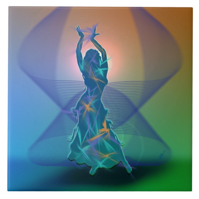 Dancer *Pheja* Ceramic Tile (Front)