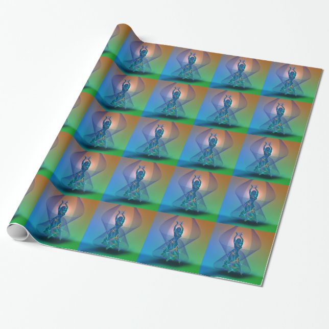 Dancer *Pheja* Wrapping Paper (Unrolled)
