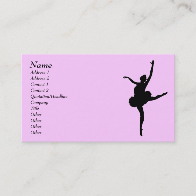 Dancer Profile Card (Front)