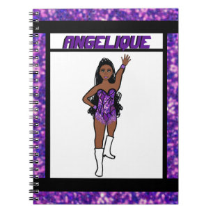Dancer Purple Fringe Notebook #1