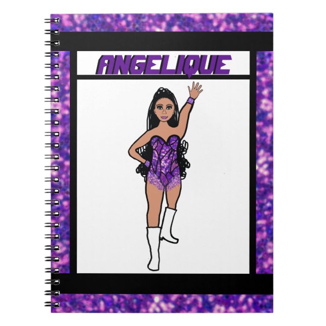 Dancer Purple  Fringe Notebook #2 (Front)