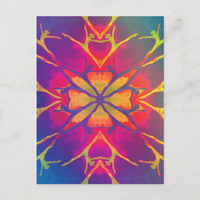 Dancer (Rainbow - Psychedelic) Postcard (Front)