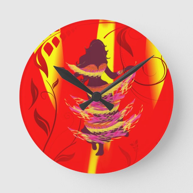 Dancer *Rayjii* Round Clock (Front)