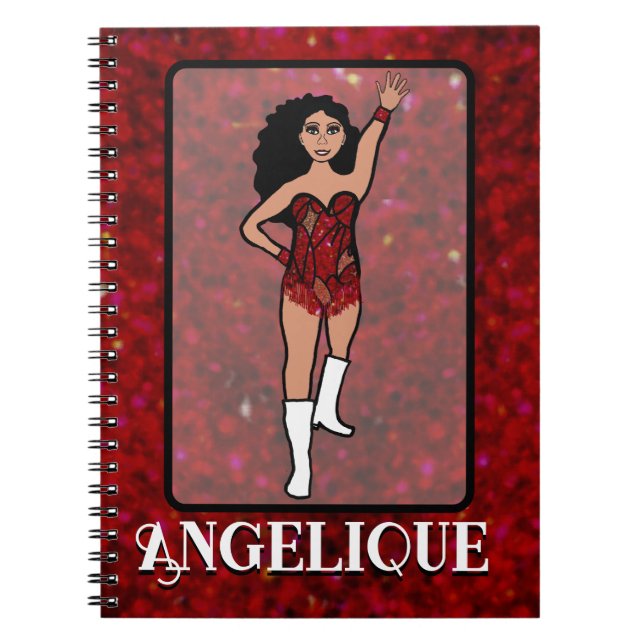 Dancer Red Fringe Notebook #2 (Front)