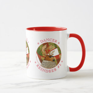 DANCER REINDEER Red Combo Mug