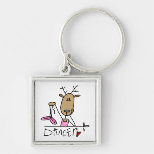 Dancer Reindeer T-shirts and Gifts Key Ring