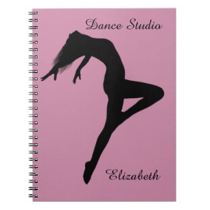 Dancer Retire Silhouette Personalised Notebook